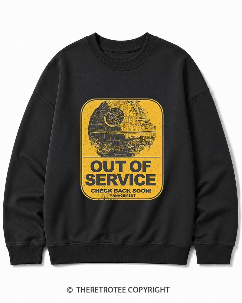 TheRetroTee Out Of Service 1980s Cotton Sweatshirt