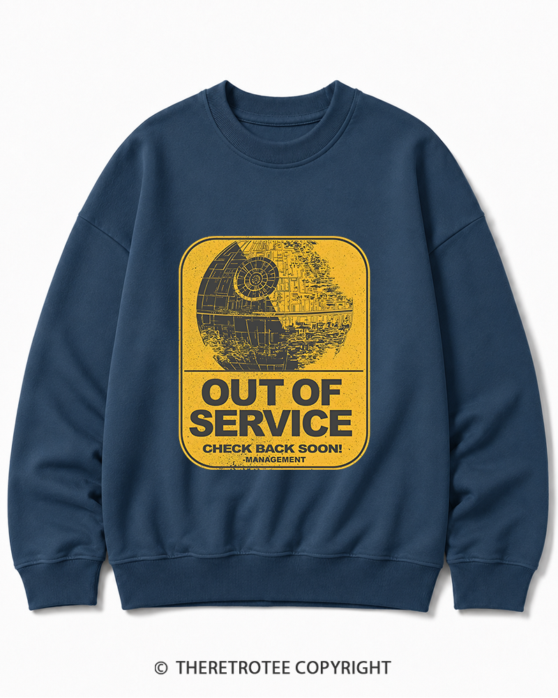 TheRetroTee Out Of Service 1980s Cotton Sweatshirt