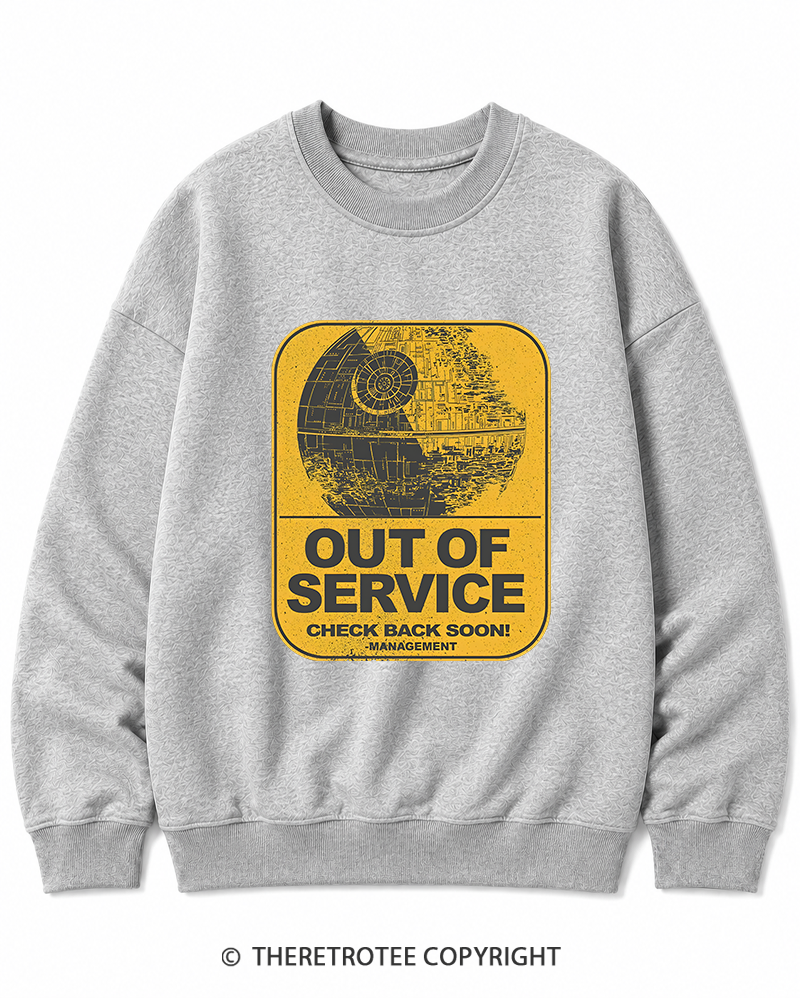 TheRetroTee Out Of Service 1980s Cotton Sweatshirt