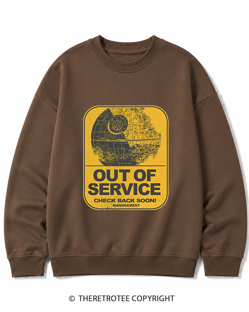 TheRetroTee Out Of Service 1980s Cotton Sweatshirt