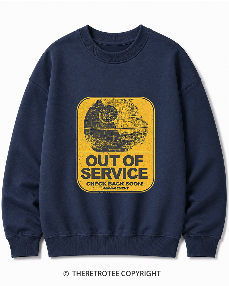 TheRetroTee Out Of Service 1980s Cotton Sweatshirt
