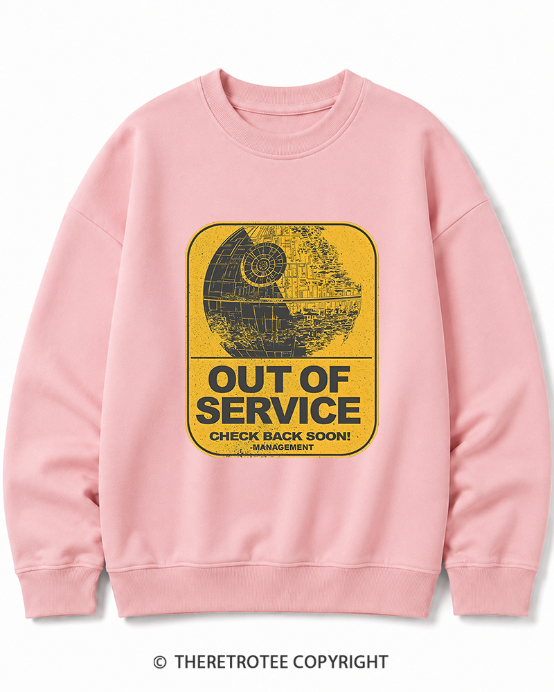 TheRetroTee Out Of Service 1980s Cotton Sweatshirt