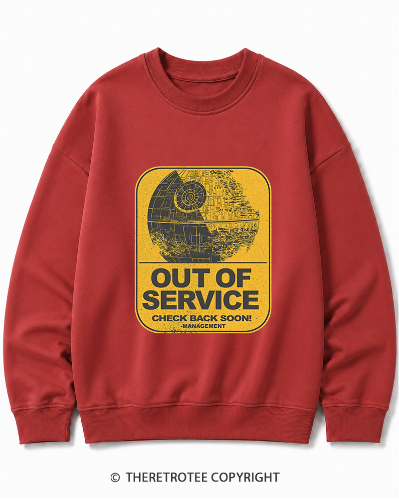 TheRetroTee Out Of Service 1980s Cotton Sweatshirt