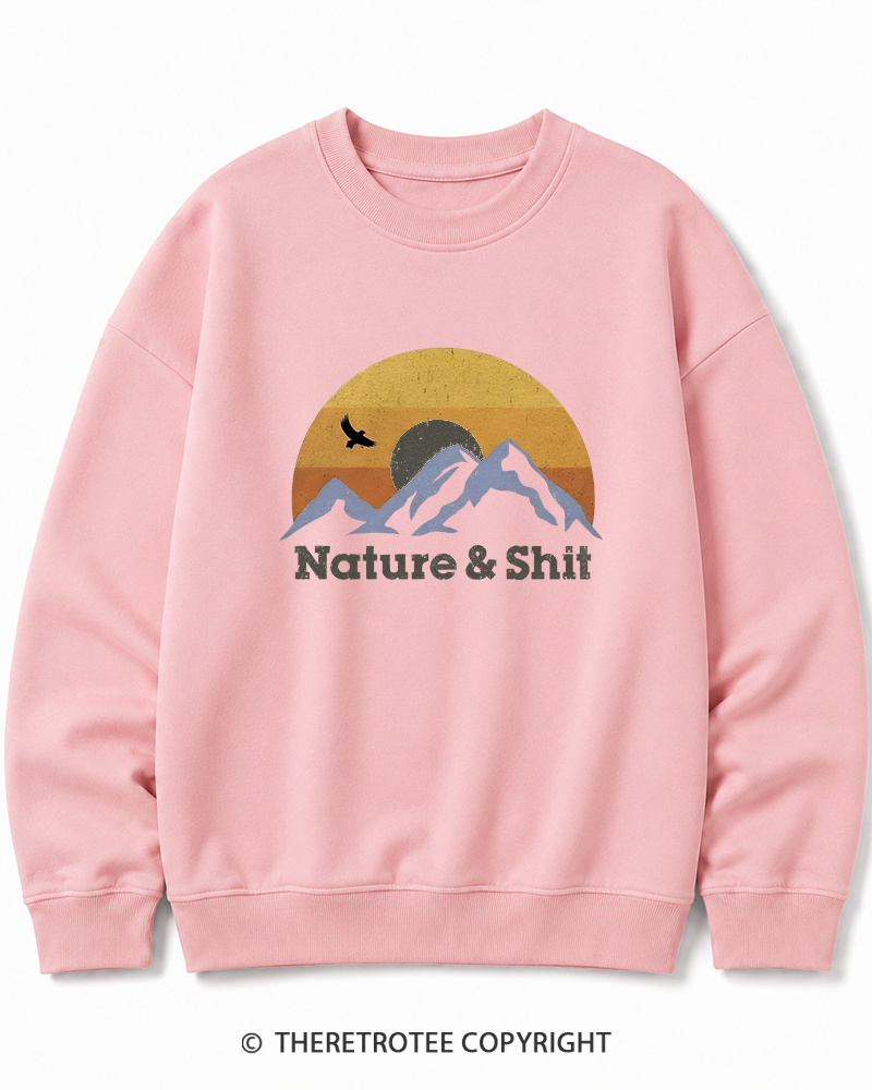 TheRetroTee Nature & Shit 1970s Cotton Sweatshirt