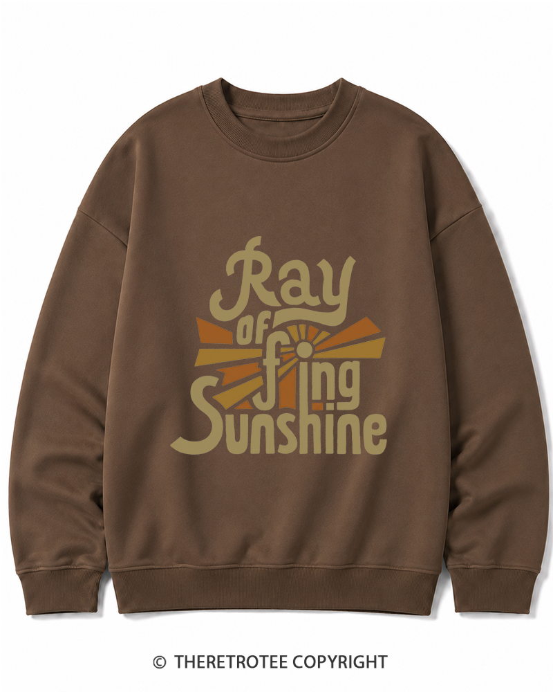 TheRetroTee Ray Of Fing Sunshine 1970s Cotton Sweatshirt