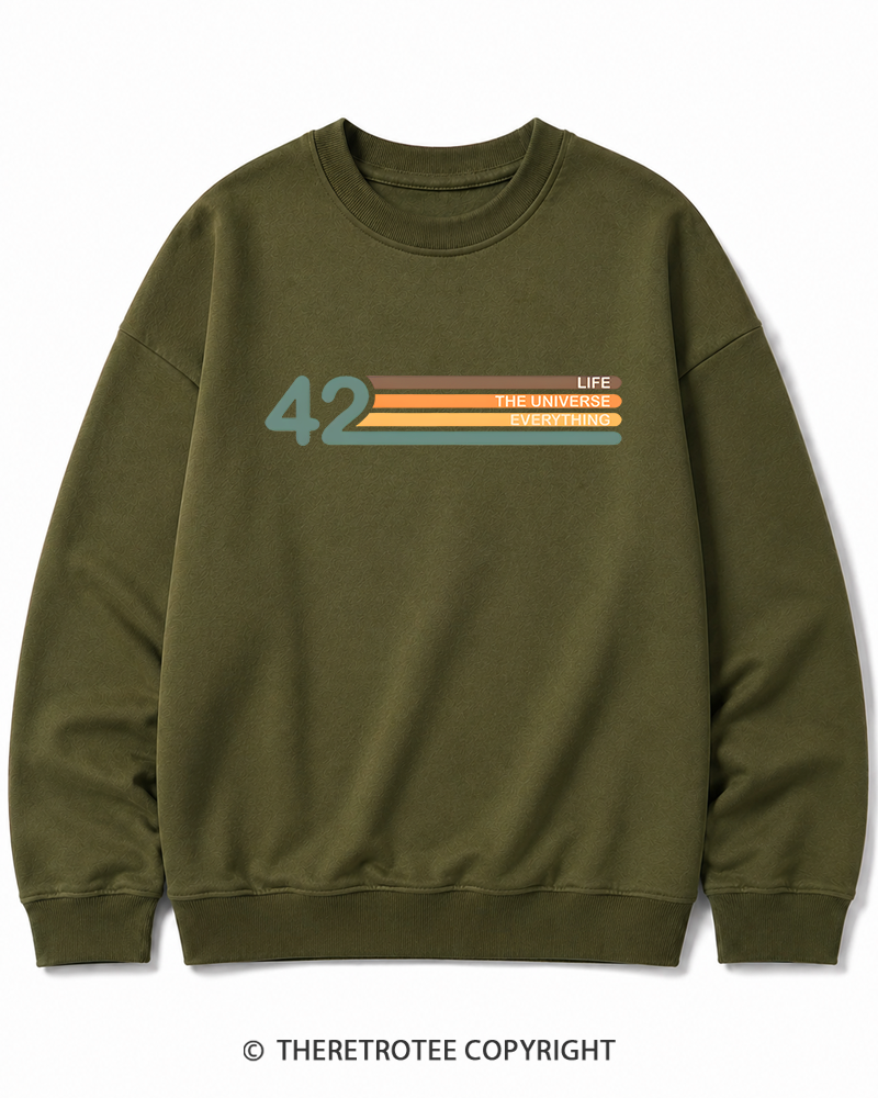 TheRetroTee The Meaning of Life Cotton Sweatshirt