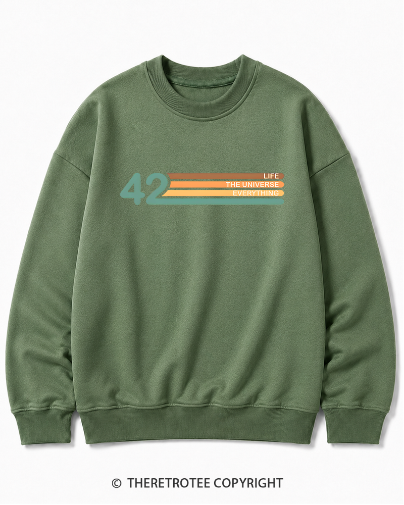 TheRetroTee The Meaning of Life Cotton Sweatshirt