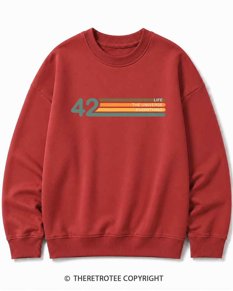 TheRetroTee The Meaning of Life Cotton Sweatshirt