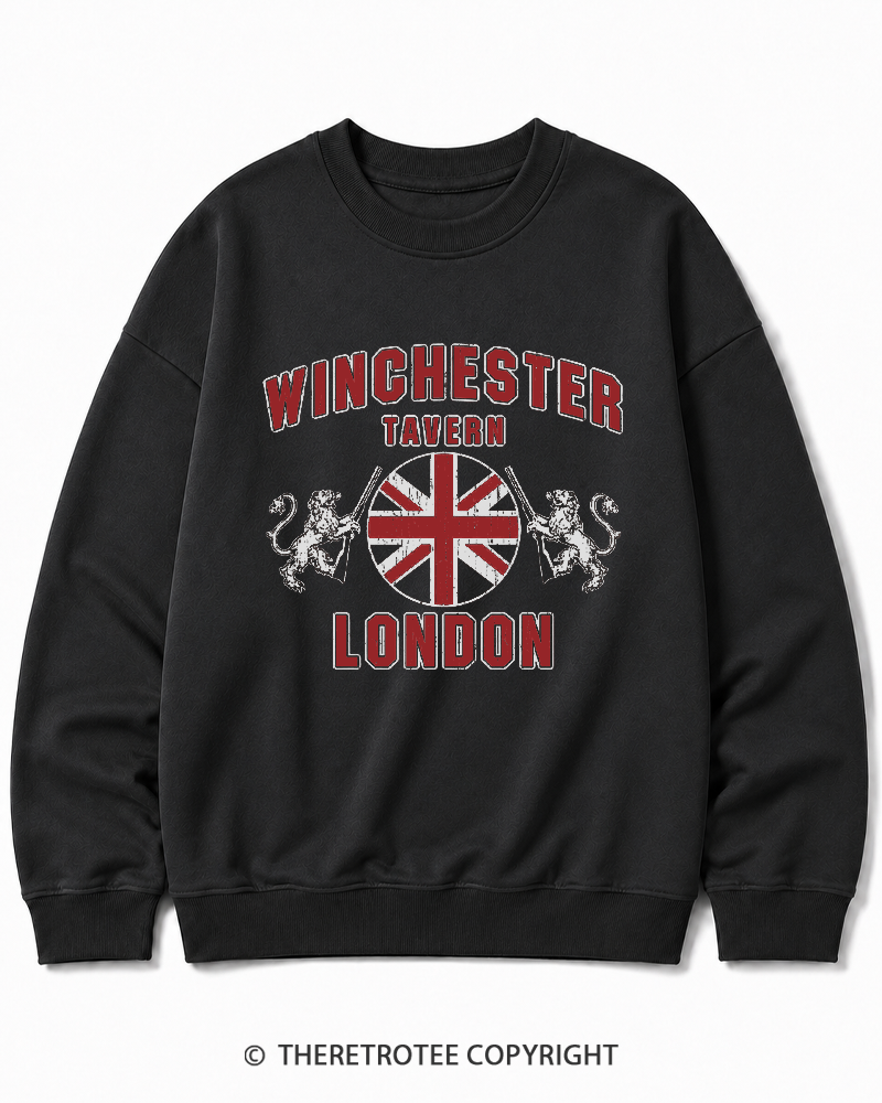 TheRetroTee Winchester Tavern 2000s Cotton Sweatshirt