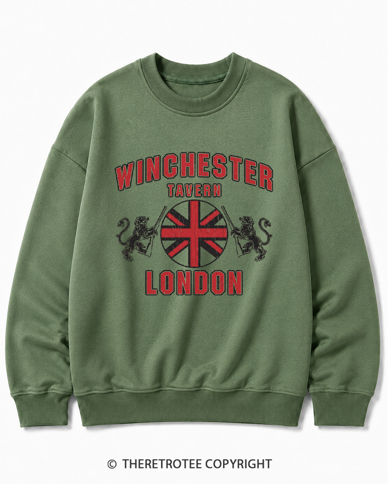 TheRetroTee Winchester Tavern 2000s Cotton Sweatshirt