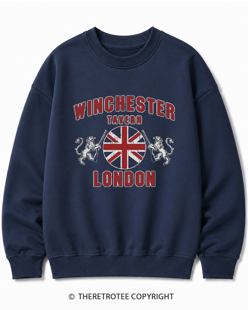 TheRetroTee Winchester Tavern 2000s Cotton Sweatshirt