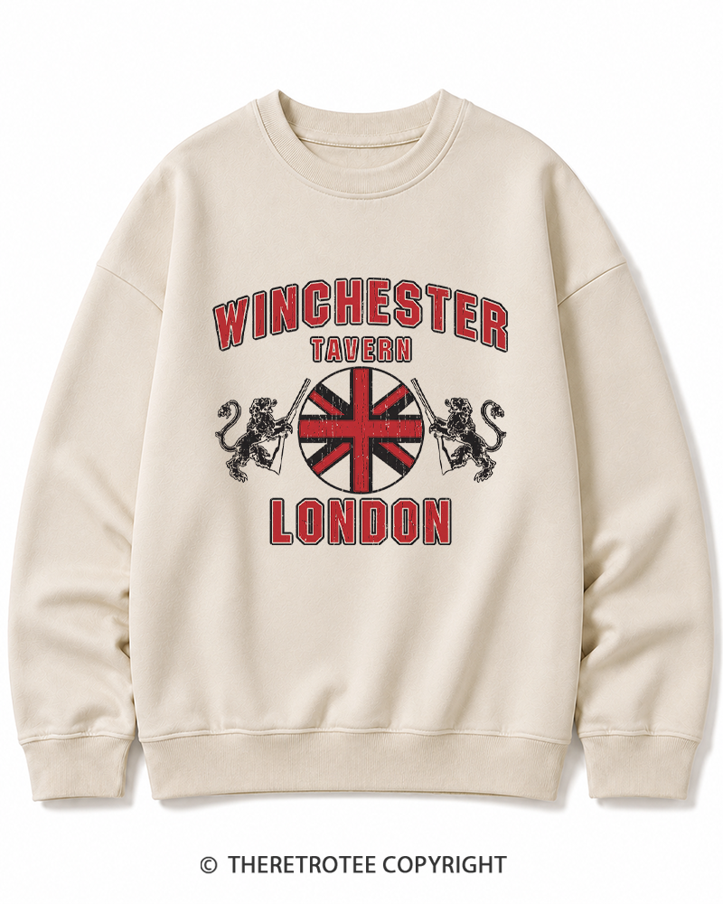 TheRetroTee Winchester Tavern 2000s Cotton Sweatshirt