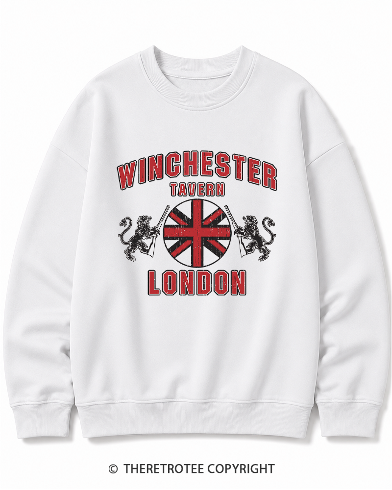 TheRetroTee Winchester Tavern 2000s Cotton Sweatshirt