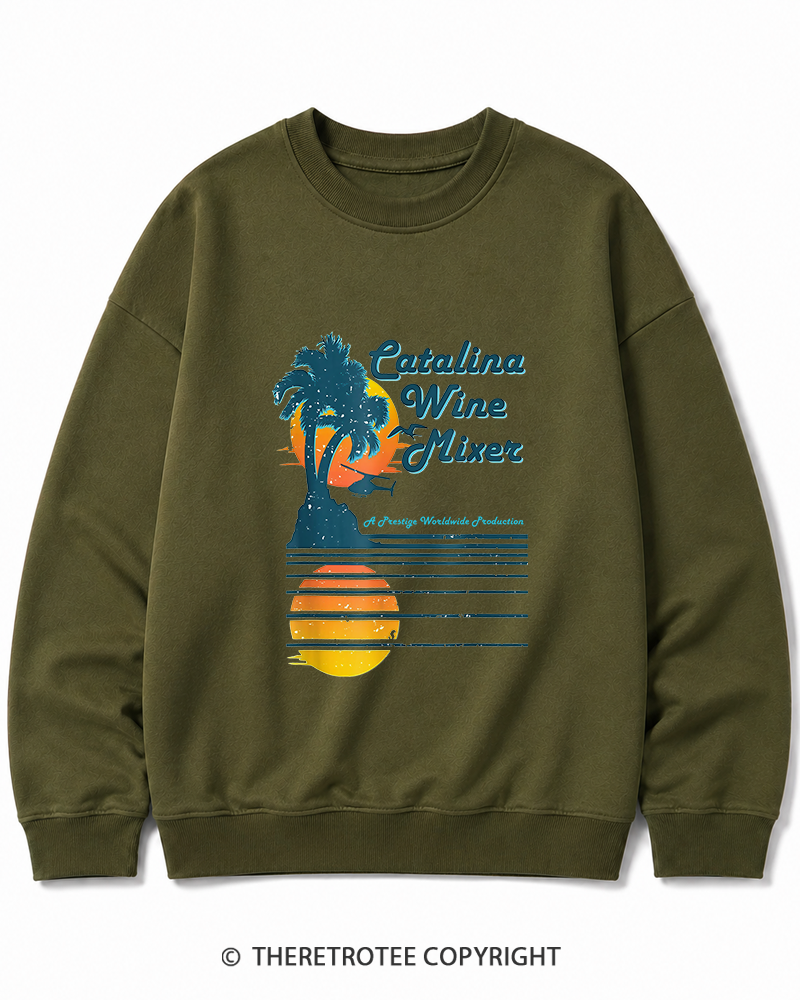 TheRetroTee Catalina Wine Mixer Cotton Sweatshirt