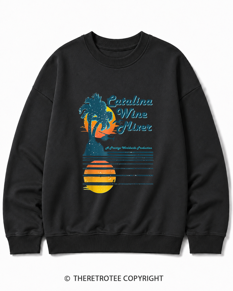 TheRetroTee Catalina Wine Mixer Cotton Sweatshirt