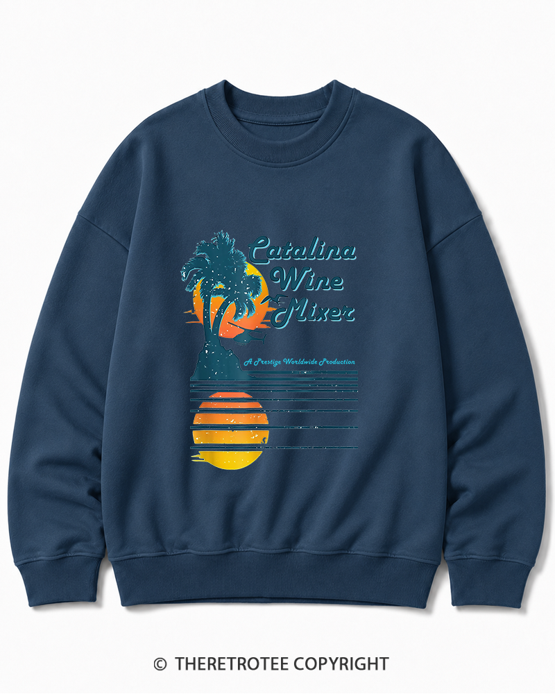 TheRetroTee Catalina Wine Mixer Cotton Sweatshirt