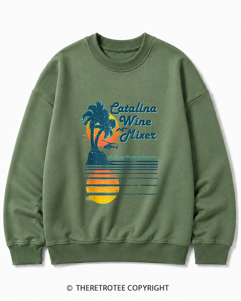 TheRetroTee Catalina Wine Mixer Cotton Sweatshirt