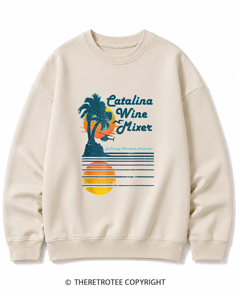 TheRetroTee Catalina Wine Mixer Cotton Sweatshirt
