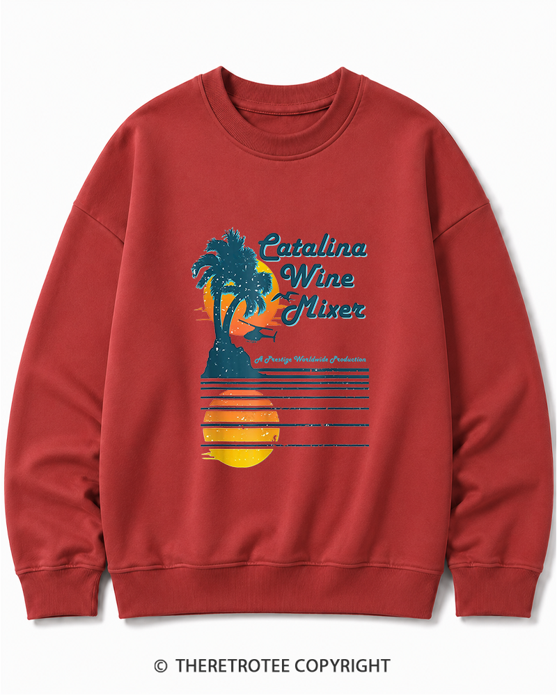 TheRetroTee Catalina Wine Mixer Cotton Sweatshirt