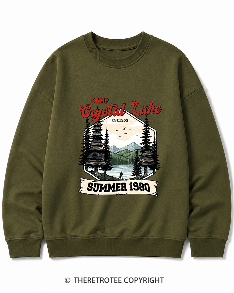 TheRetroTee Friday the 13th Jason Voorhees 1980s Cotton Sweatshirt