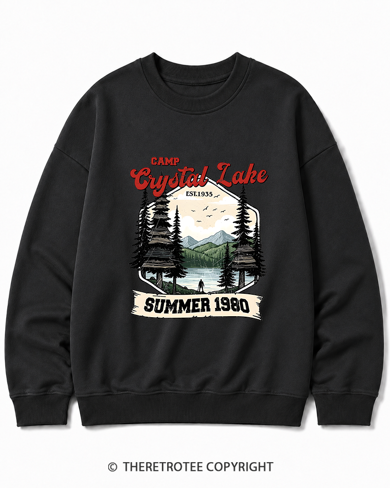 TheRetroTee Friday the 13th Jason Voorhees 1980s Cotton Sweatshirt
