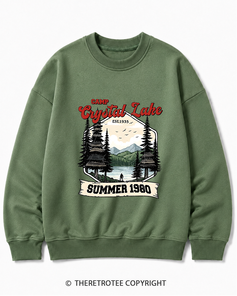 TheRetroTee Friday the 13th Jason Voorhees 1980s Cotton Sweatshirt