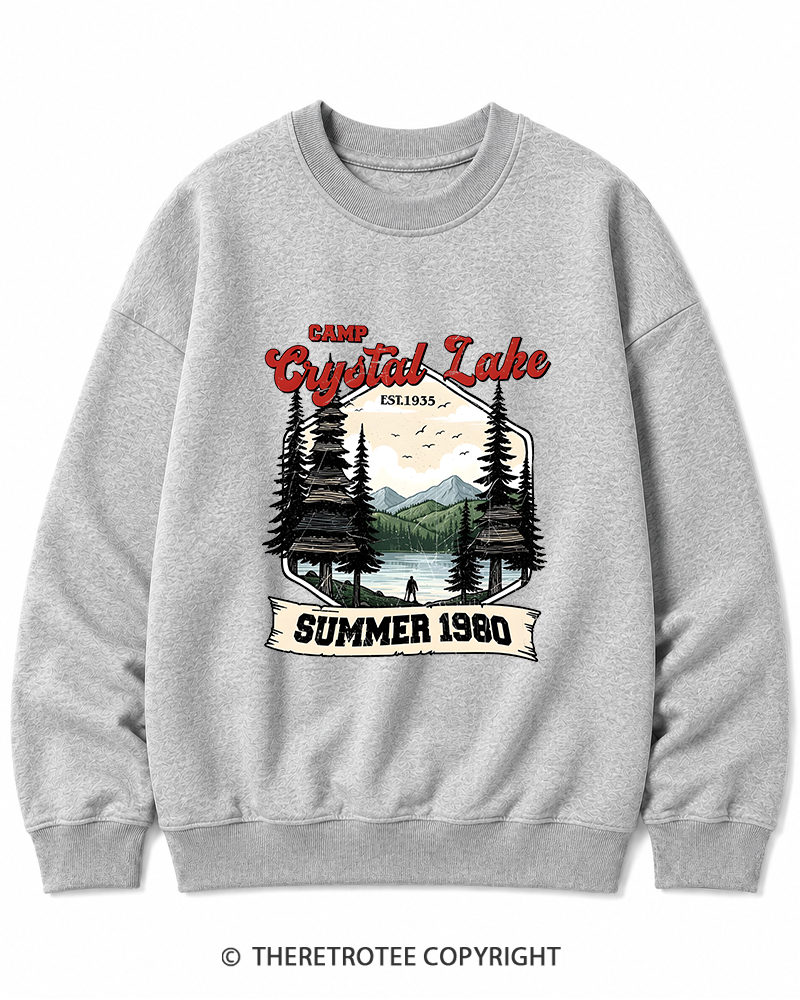 TheRetroTee Friday the 13th Jason Voorhees 1980s Cotton Sweatshirt