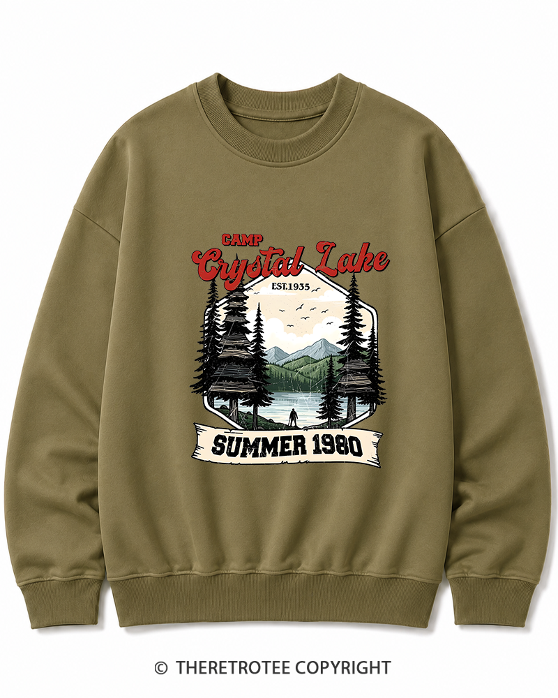 TheRetroTee Friday the 13th Jason Voorhees 1980s Cotton Sweatshirt