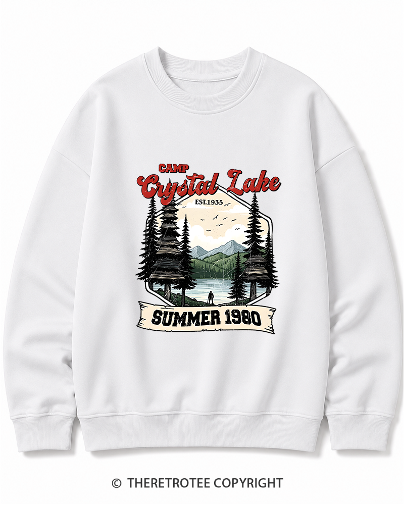 TheRetroTee Friday the 13th Jason Voorhees 1980s Cotton Sweatshirt
