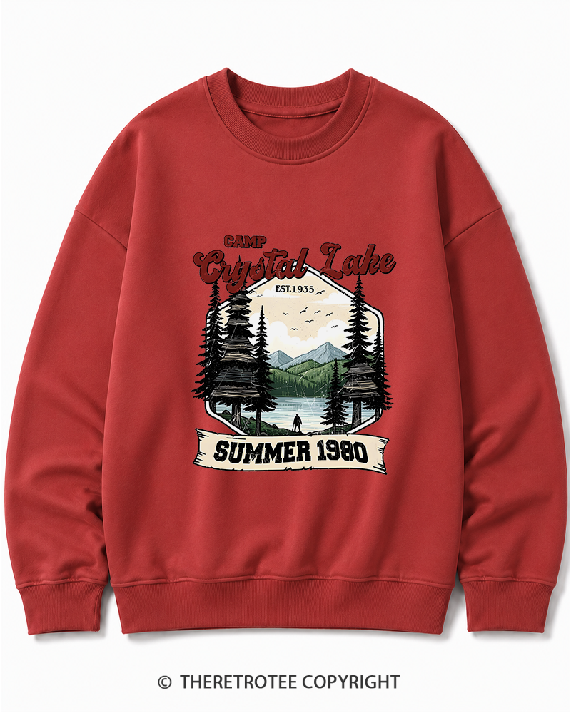 TheRetroTee Friday the 13th Jason Voorhees 1980s Cotton Sweatshirt