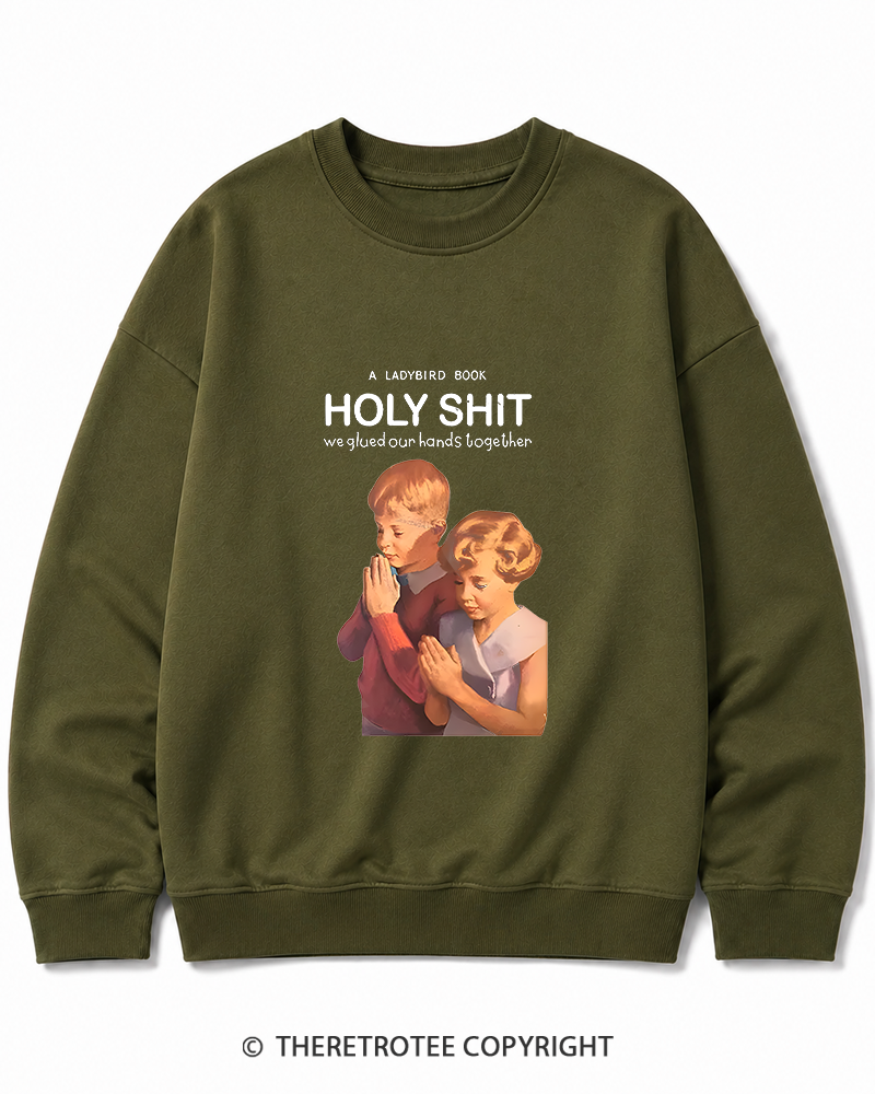 TheRetroTee A Ladybird Book Holy Shit 1950s Cotton Sweatshirt
