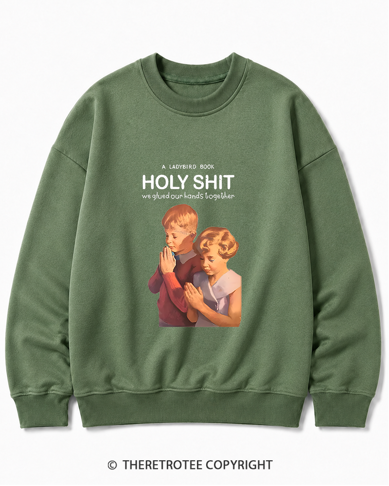 TheRetroTee A Ladybird Book Holy Shit 1950s Cotton Sweatshirt