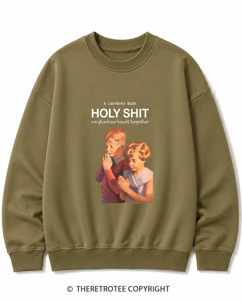 TheRetroTee A Ladybird Book Holy Shit 1950s Cotton Sweatshirt