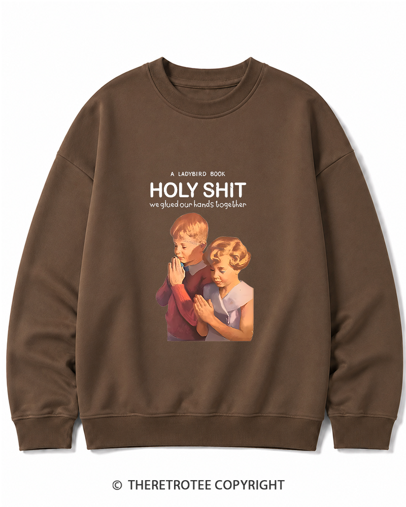 TheRetroTee A Ladybird Book Holy Shit 1950s Cotton Sweatshirt
