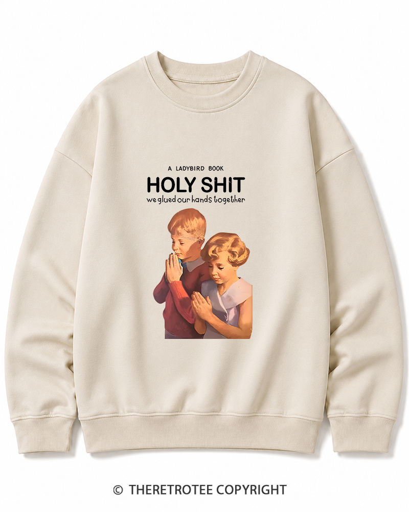 TheRetroTee A Ladybird Book Holy Shit 1950s Cotton Sweatshirt