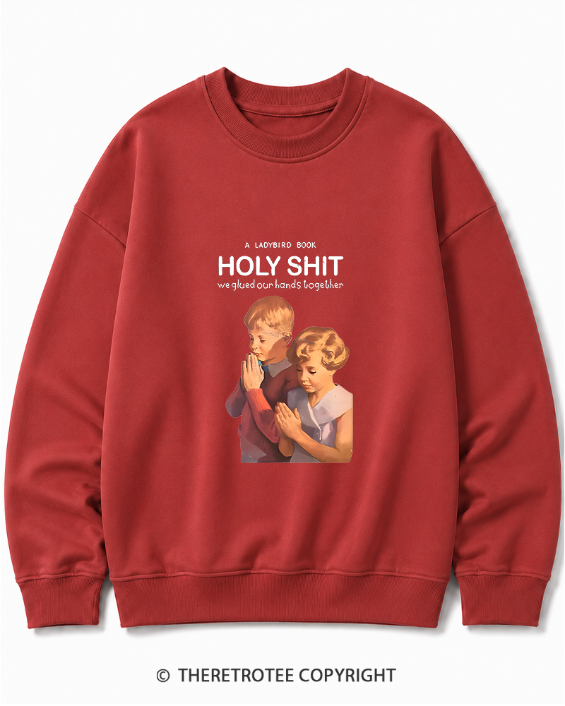 TheRetroTee A Ladybird Book Holy Shit 1950s Cotton Sweatshirt