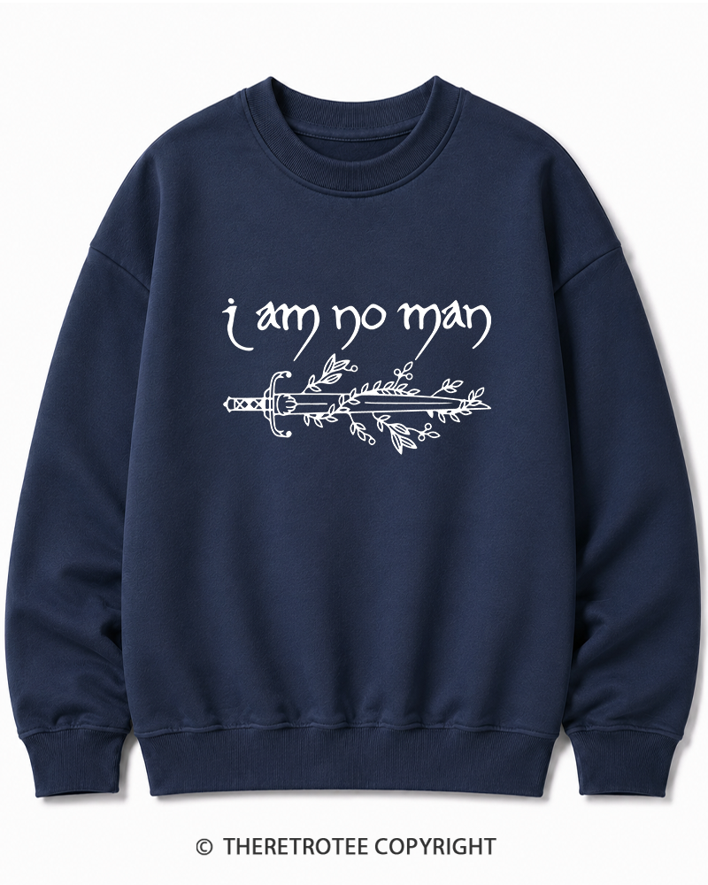 TheRetroTee I Am No Man Cotton Sweatshirt