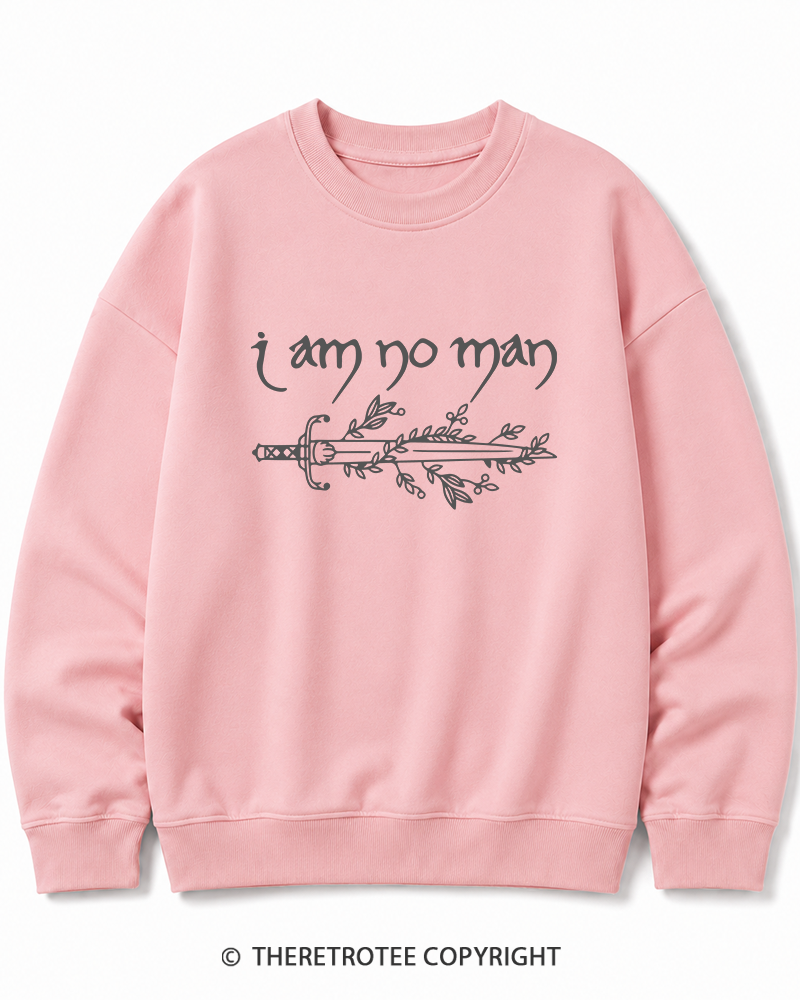 TheRetroTee I Am No Man Cotton Sweatshirt