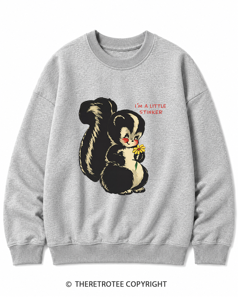TheRetroTee Im a Little Stinker 1950s Cotton Sweatshirt