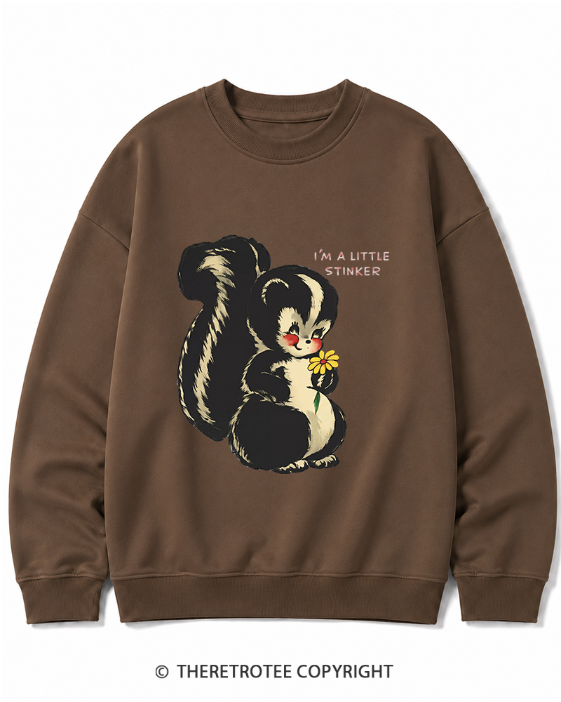 TheRetroTee Im a Little Stinker 1950s Cotton Sweatshirt