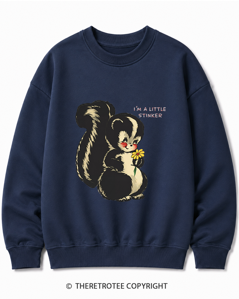 TheRetroTee Im a Little Stinker 1950s Cotton Sweatshirt