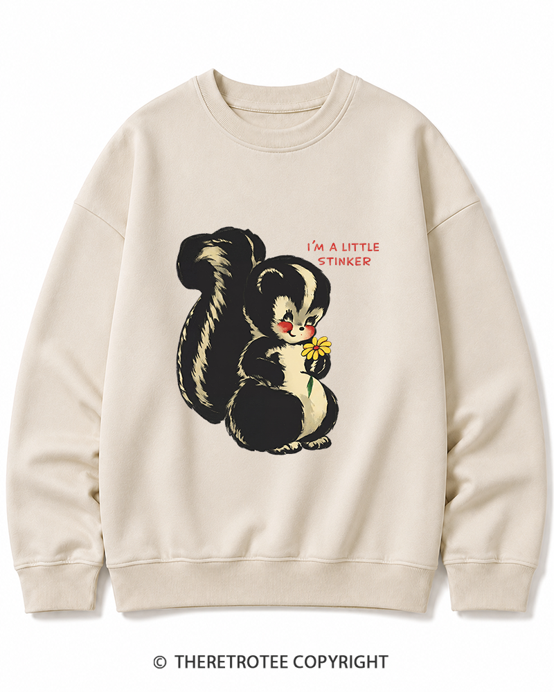 TheRetroTee Im a Little Stinker 1950s Cotton Sweatshirt