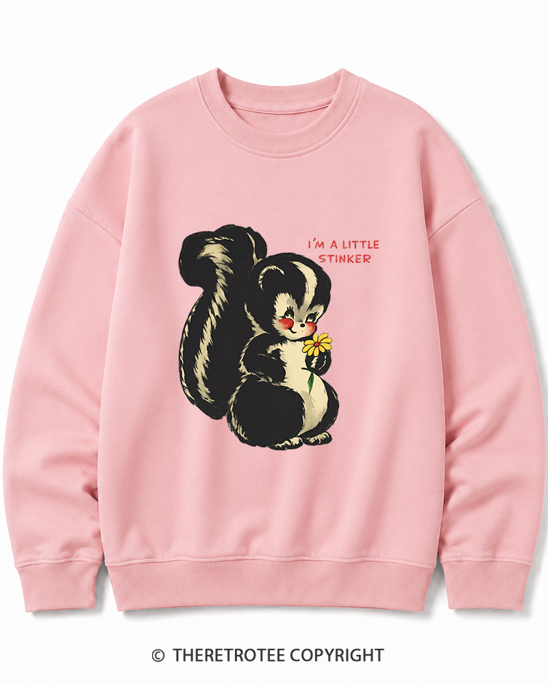 TheRetroTee Im a Little Stinker 1950s Cotton Sweatshirt