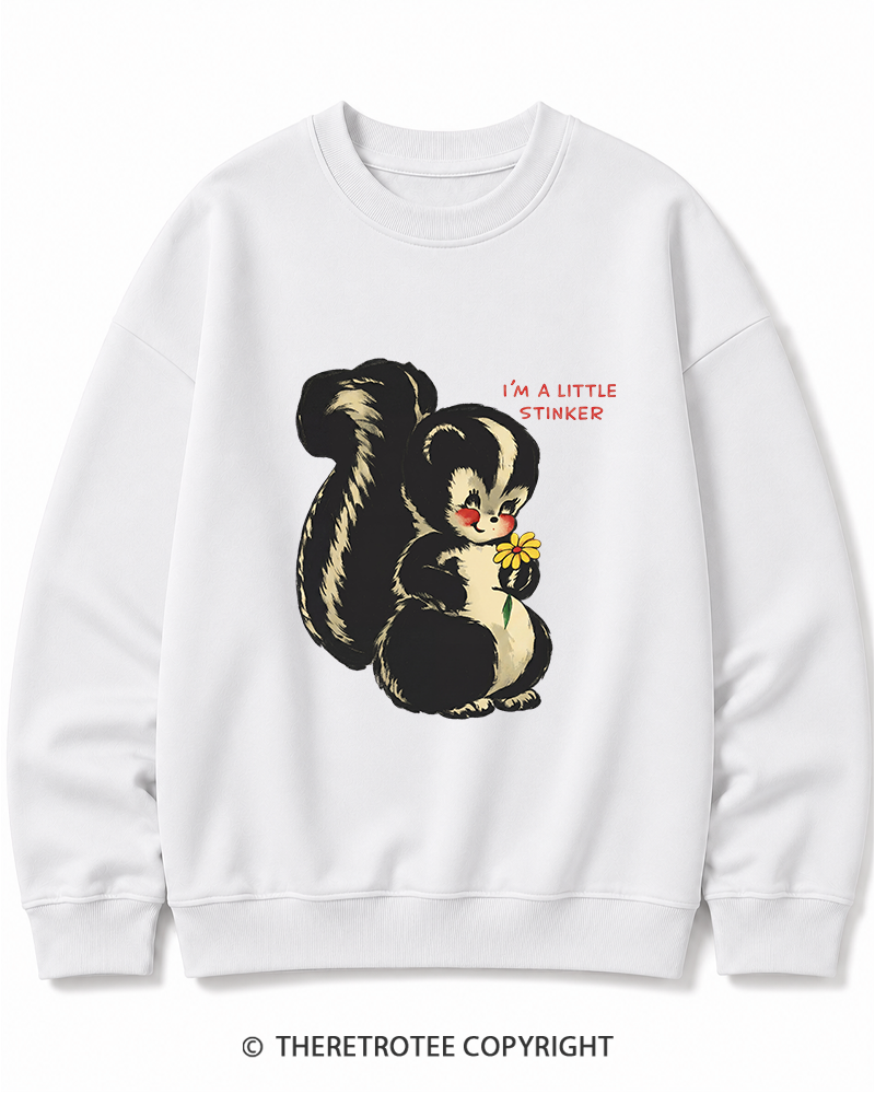 TheRetroTee Im a Little Stinker 1950s Cotton Sweatshirt