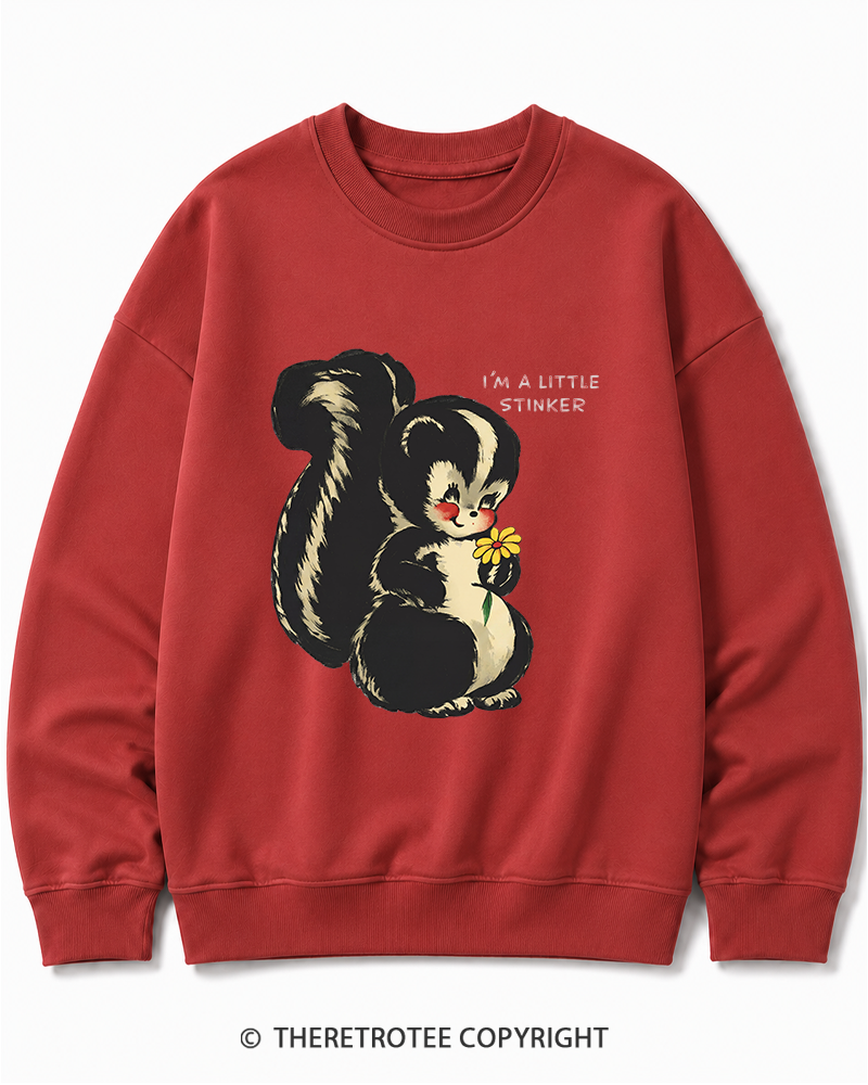 TheRetroTee Im a Little Stinker 1950s Cotton Sweatshirt