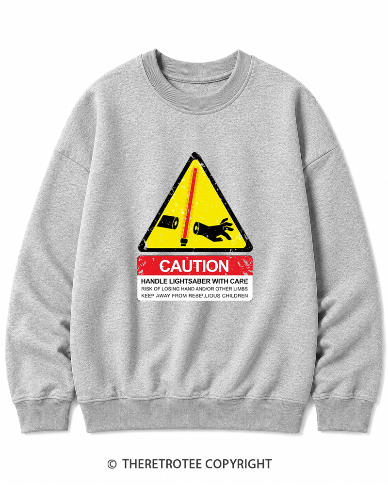 TheRetroTee Handle With Care 1970s Cotton Sweatshirt