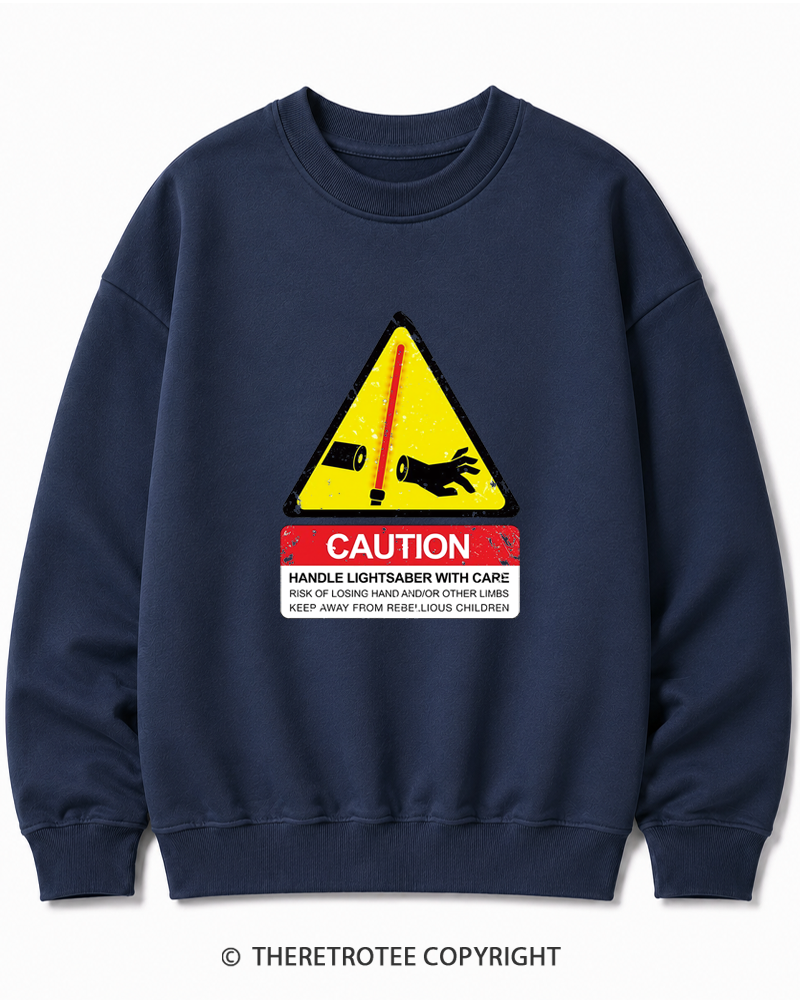 TheRetroTee Handle With Care 1970s Cotton Sweatshirt