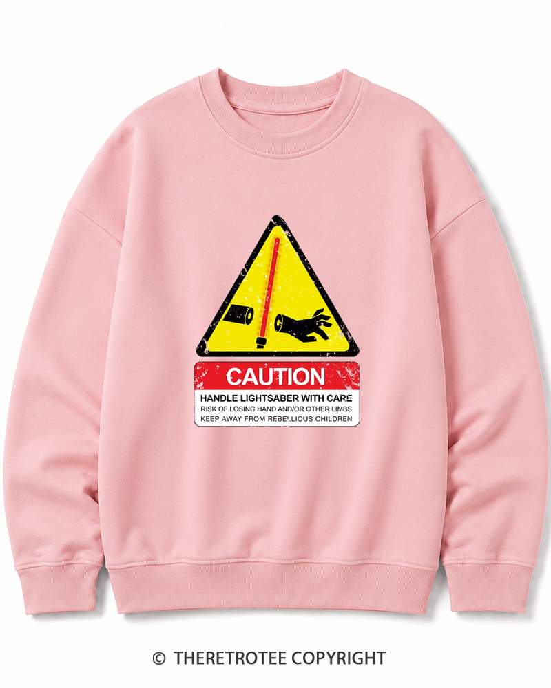 TheRetroTee Handle With Care 1970s Cotton Sweatshirt