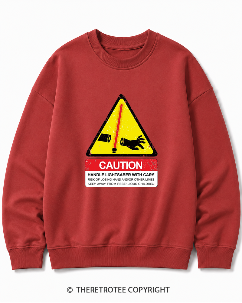 TheRetroTee Handle With Care 1970s Cotton Sweatshirt