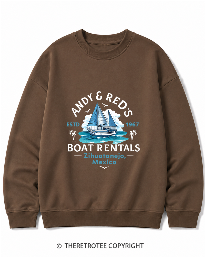 TheRetroTee Boat Rentals 1990s Cotton Sweatshirt